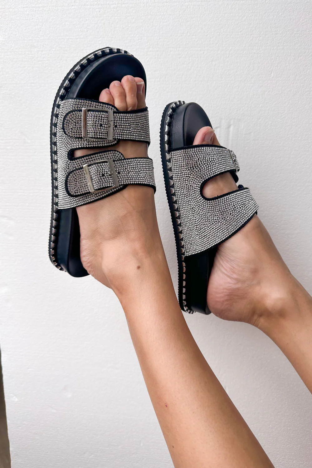 Tahnee Slides - Black Rhinestone - Image 4