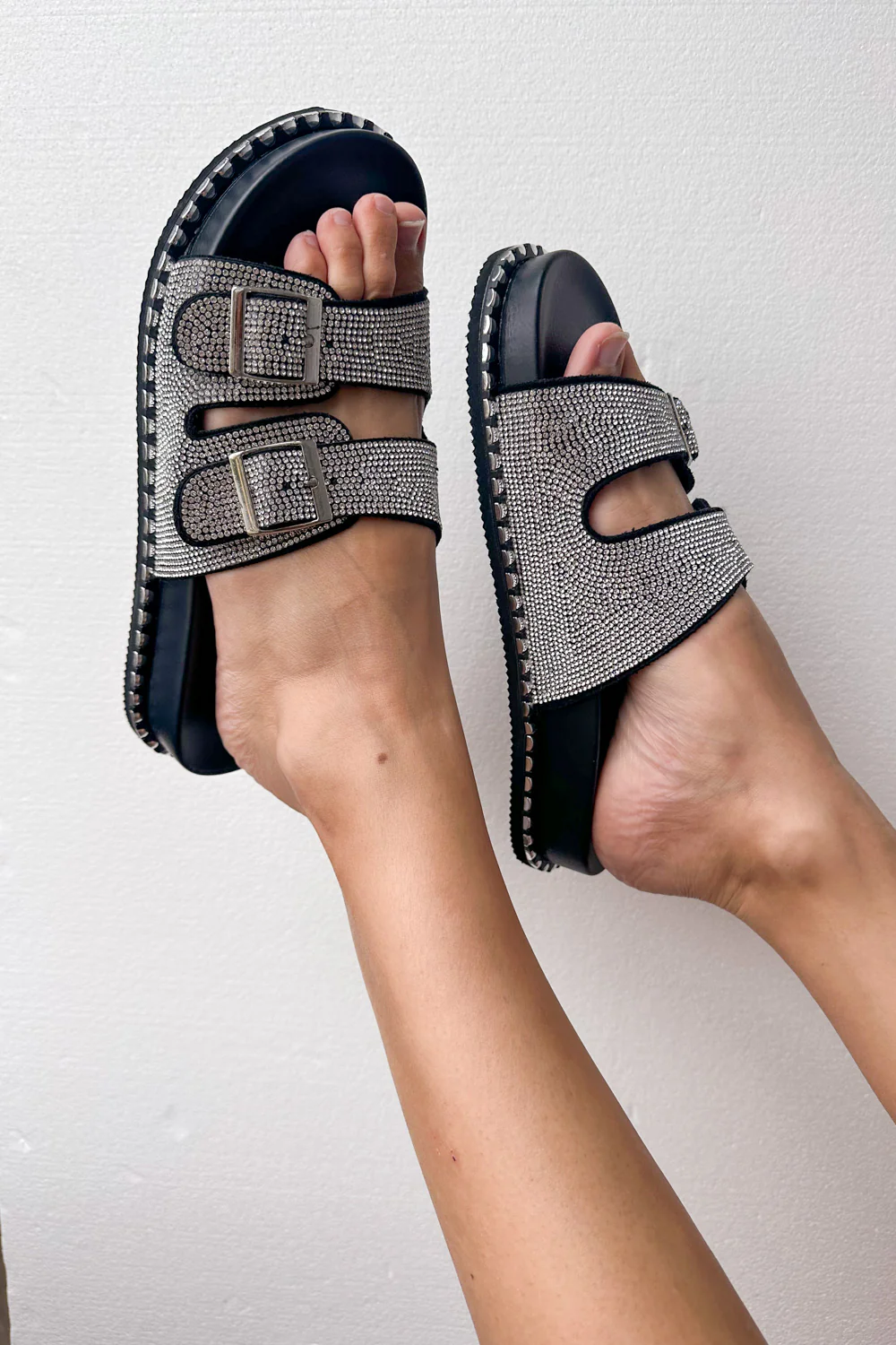 Tahnee Slides - Black Rhinestone - Image 5