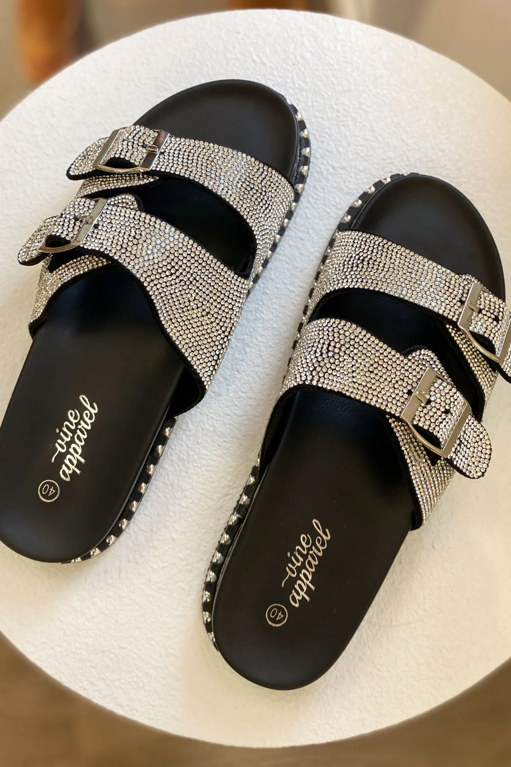Tahnee Slides - Black Rhinestone - Image 6