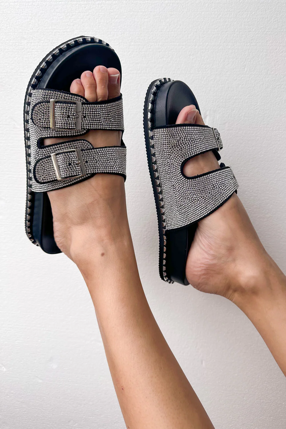 Tahnee Slides - Black Rhinestone - Image 7