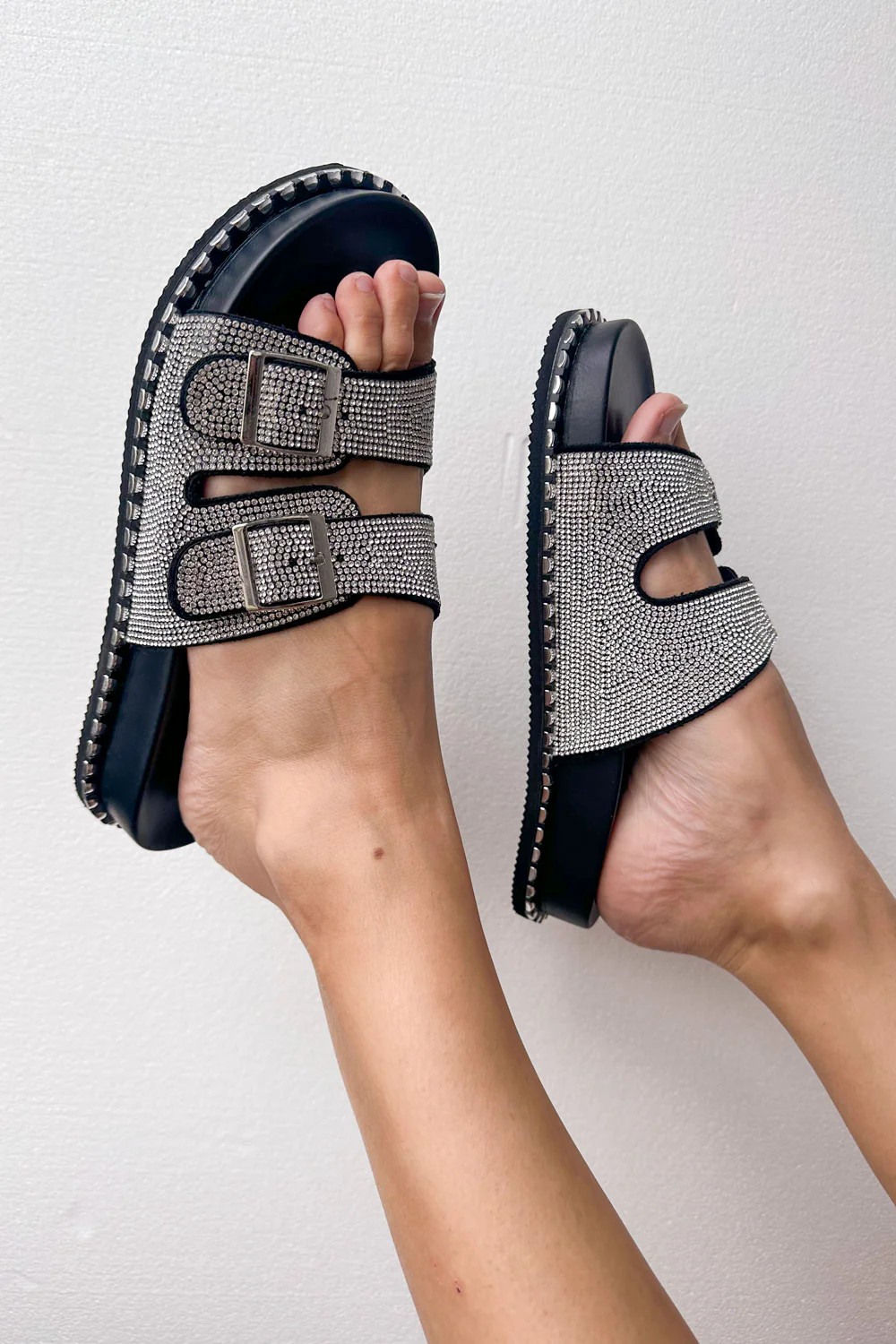Tahnee Slides - Black Rhinestone - Image 8