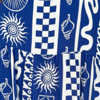 Tansy Dress - Blue White Print - Image 13