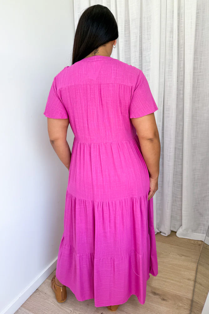Tarlie Dress - Fuchsia Pink - Image 10