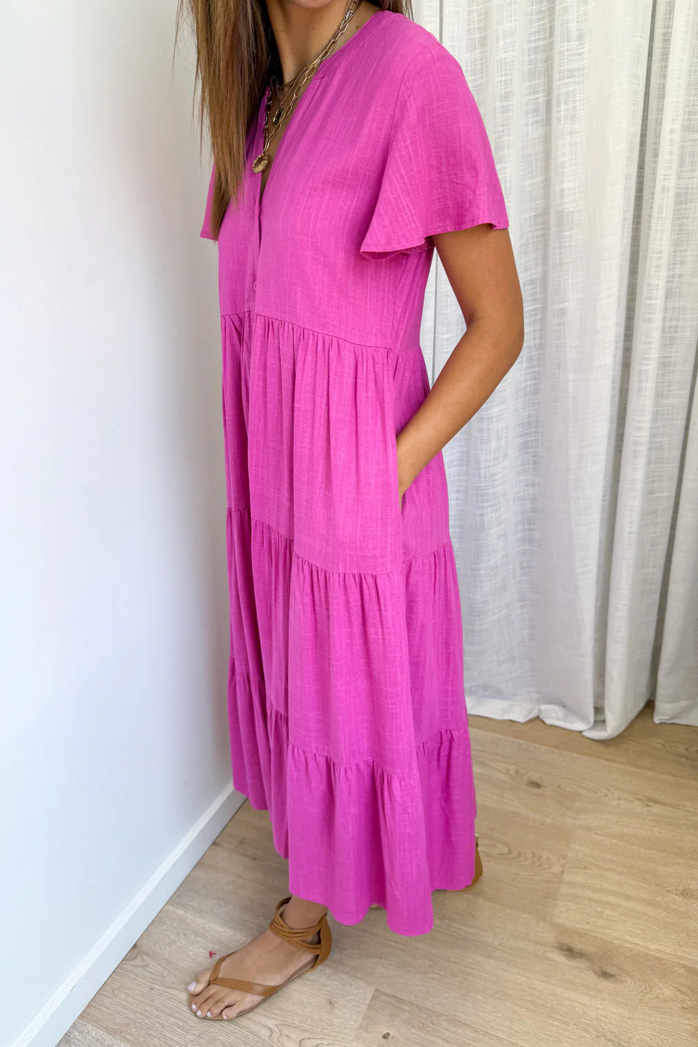 Tarlie Dress - Fuchsia Pink - Image 2