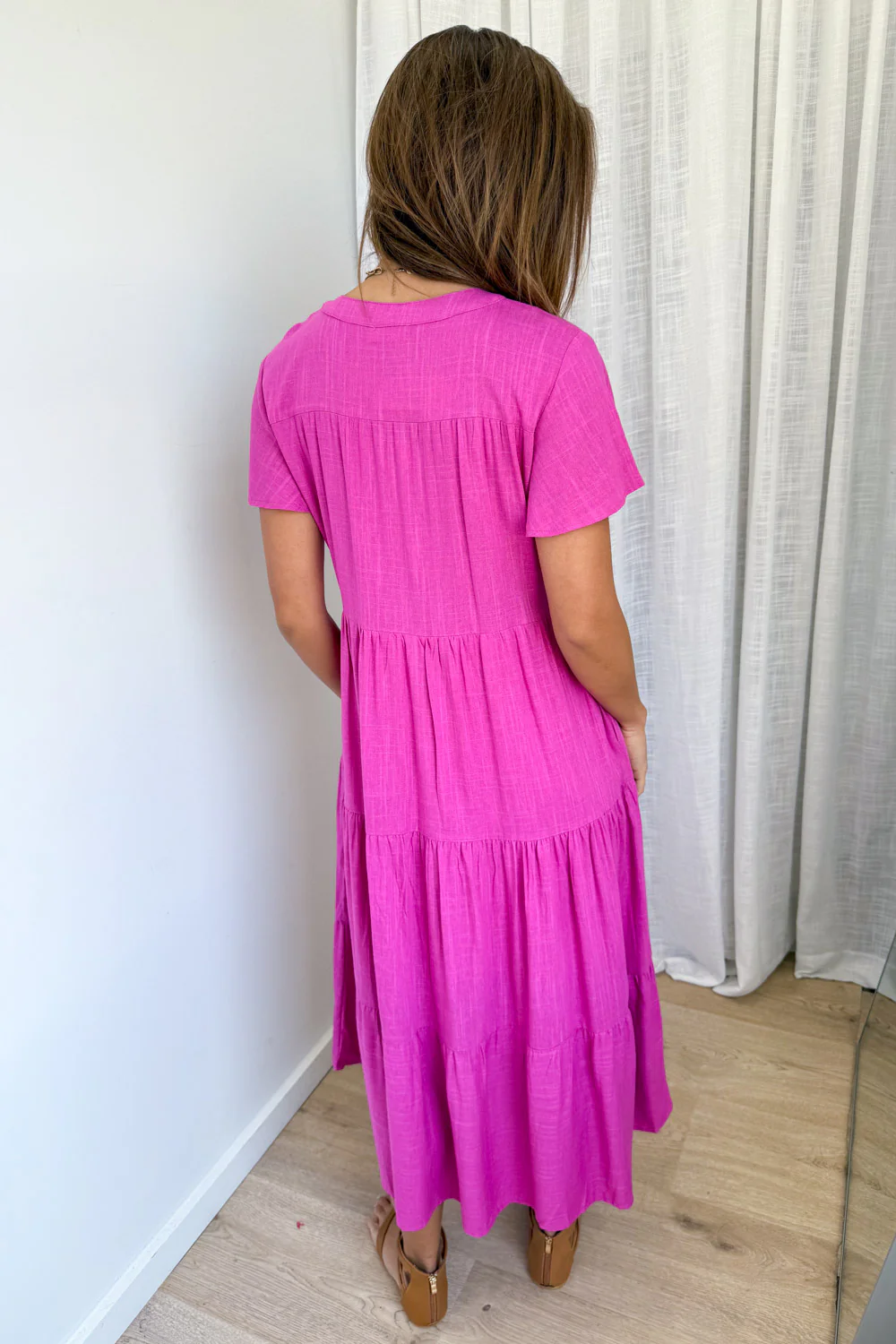 Tarlie Dress - Fuchsia Pink - Image 4