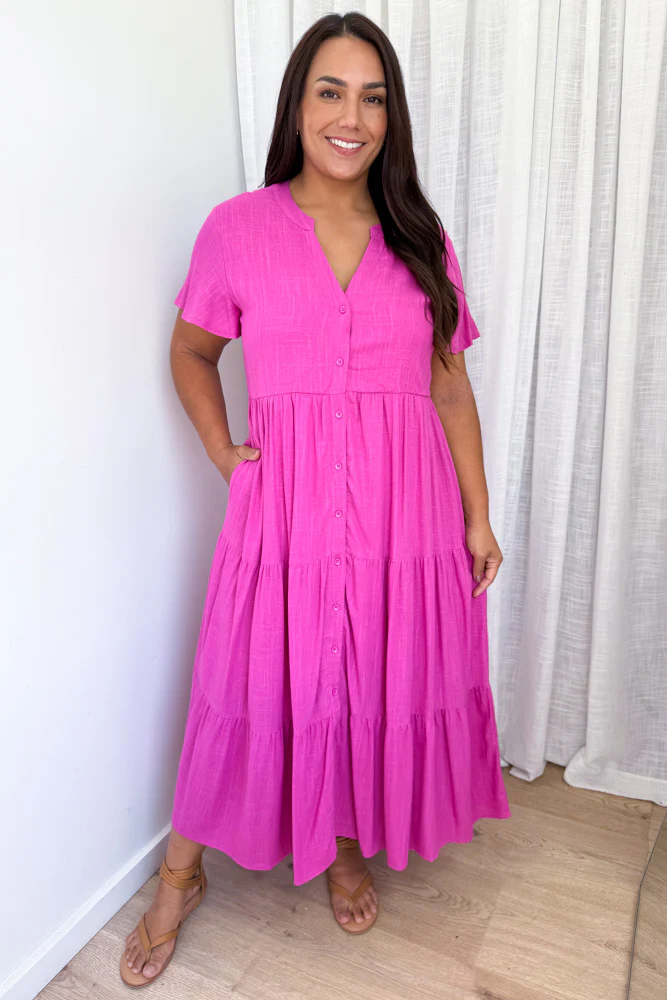 Tarlie Dress - Fuchsia Pink - Image 8