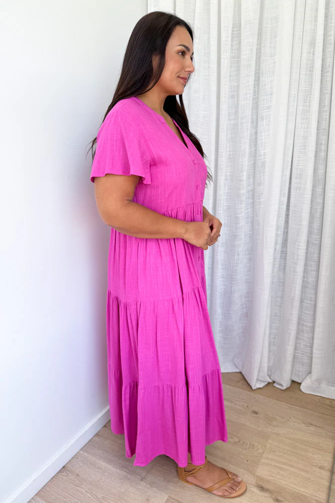 Tarlie Dress - Fuchsia Pink - Image 9
