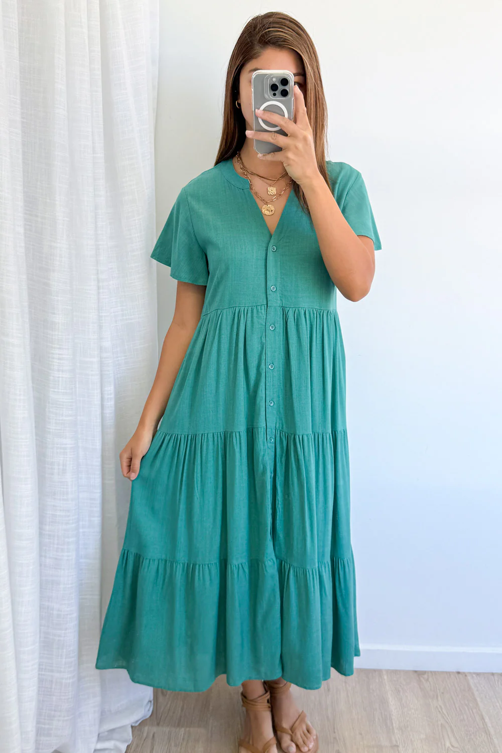Tarlie Dress - Green - Image 5