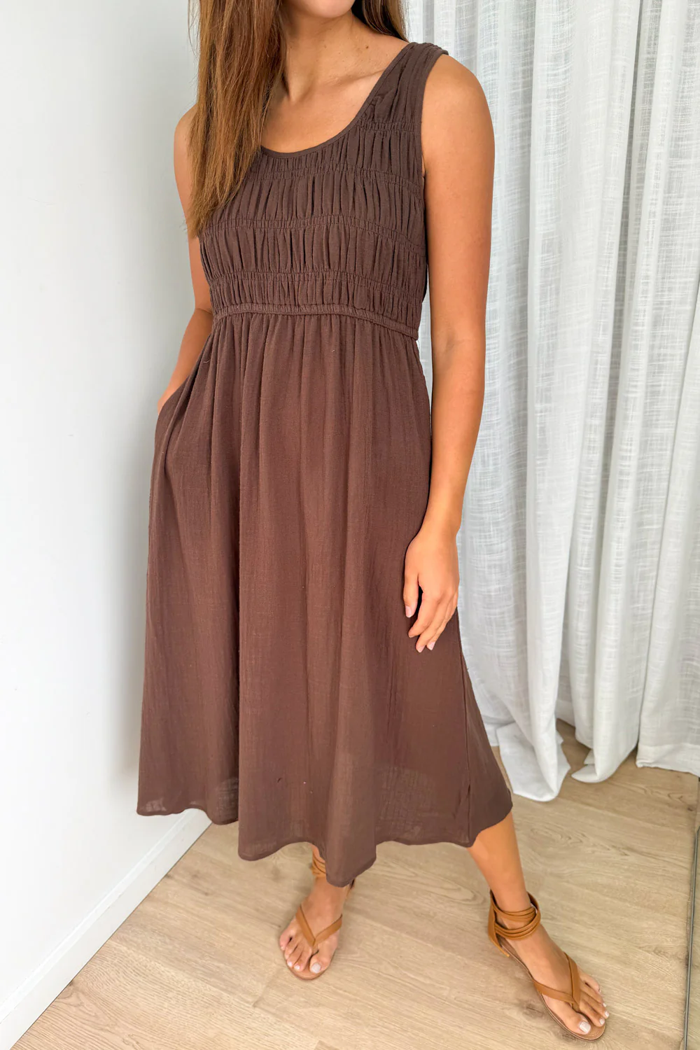 Taye Dress - Chocolate - Image 2