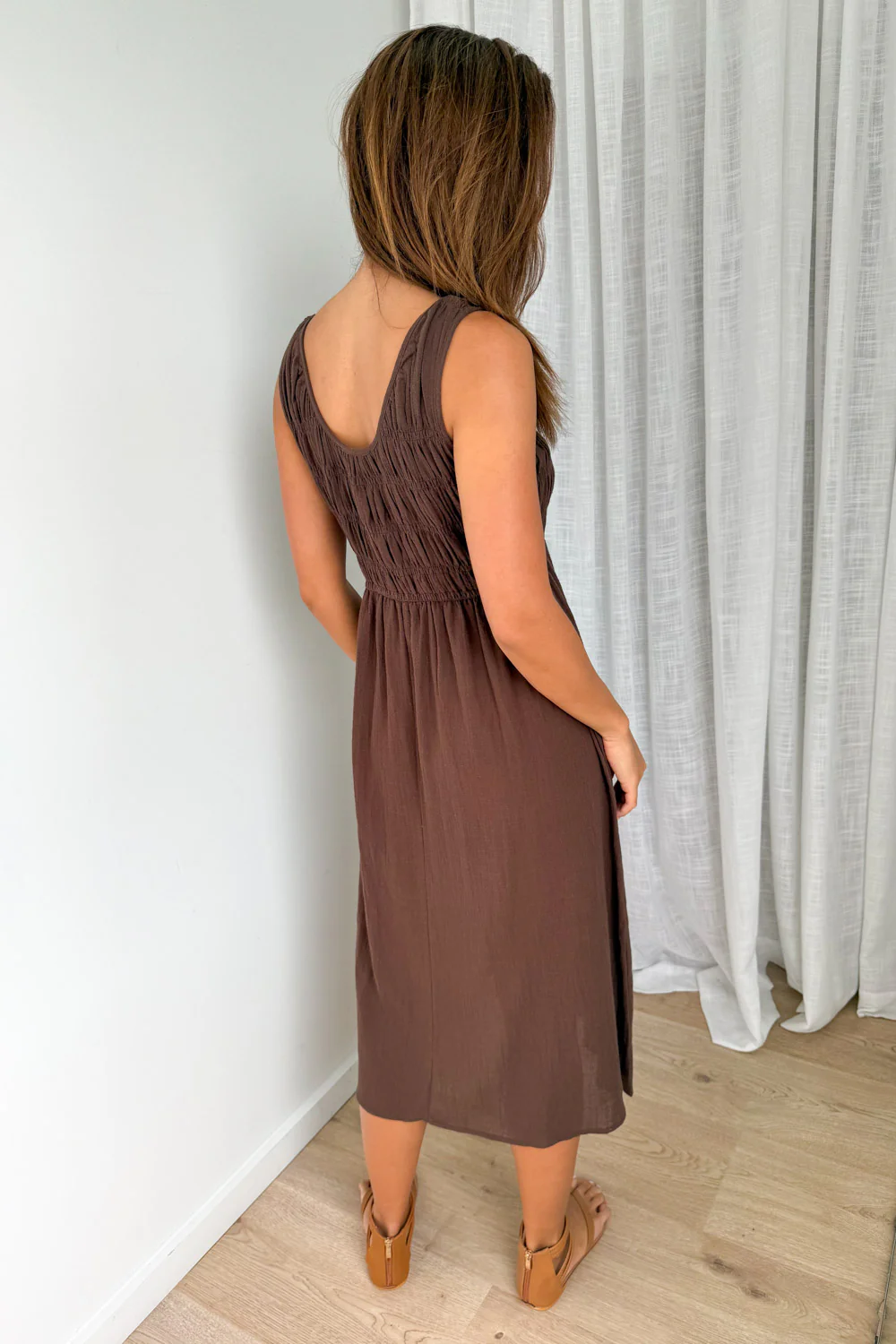 Taye Dress - Chocolate - Image 5