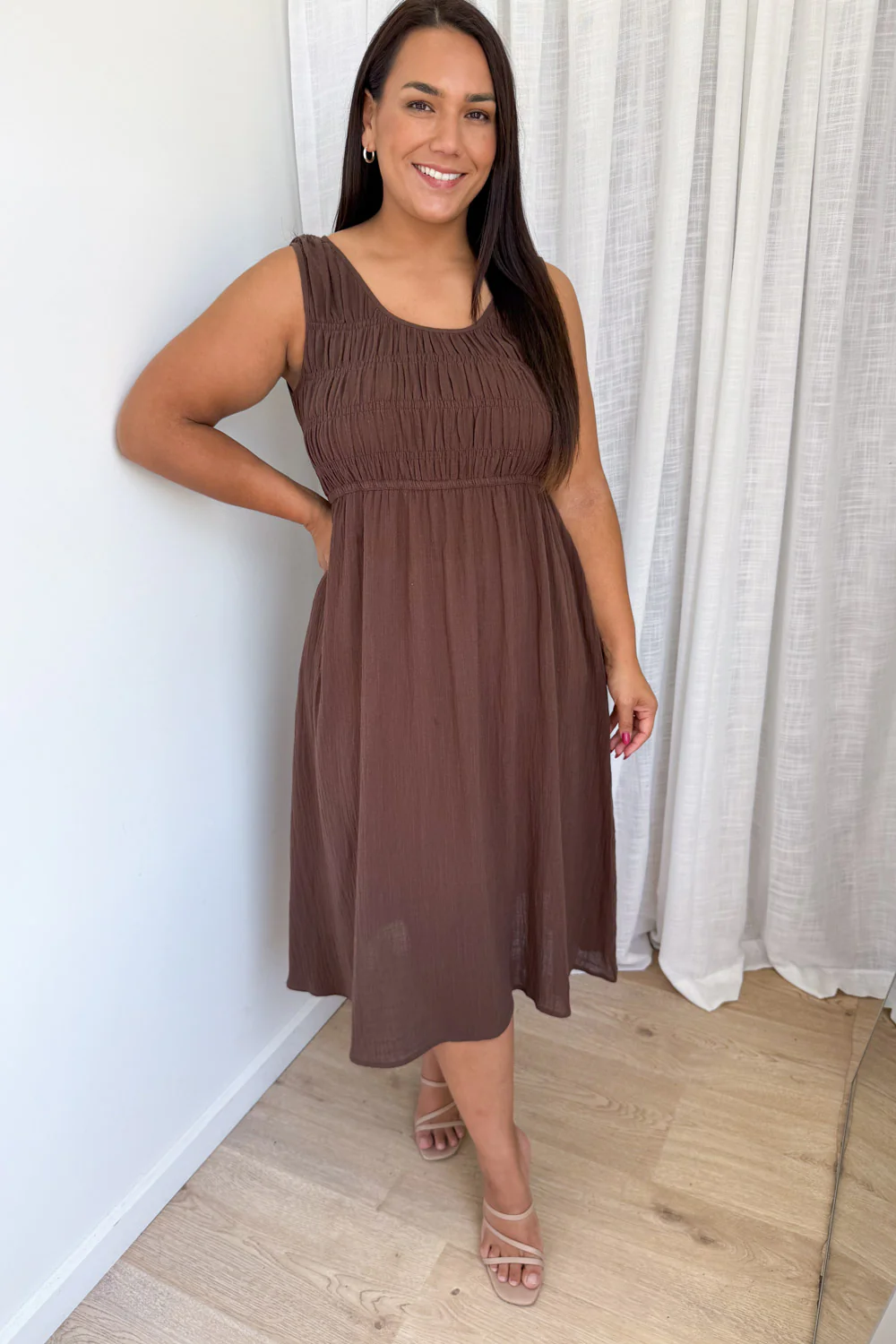 Taye Dress - Chocolate - Image 7