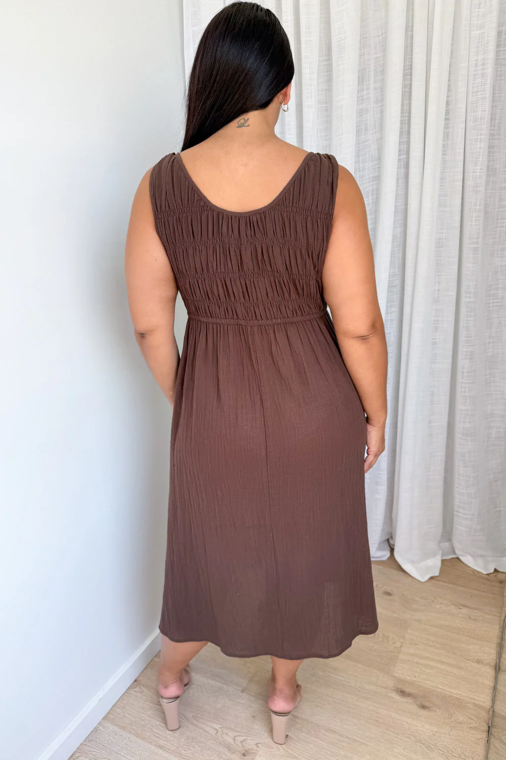 Taye Dress - Chocolate - Image 9