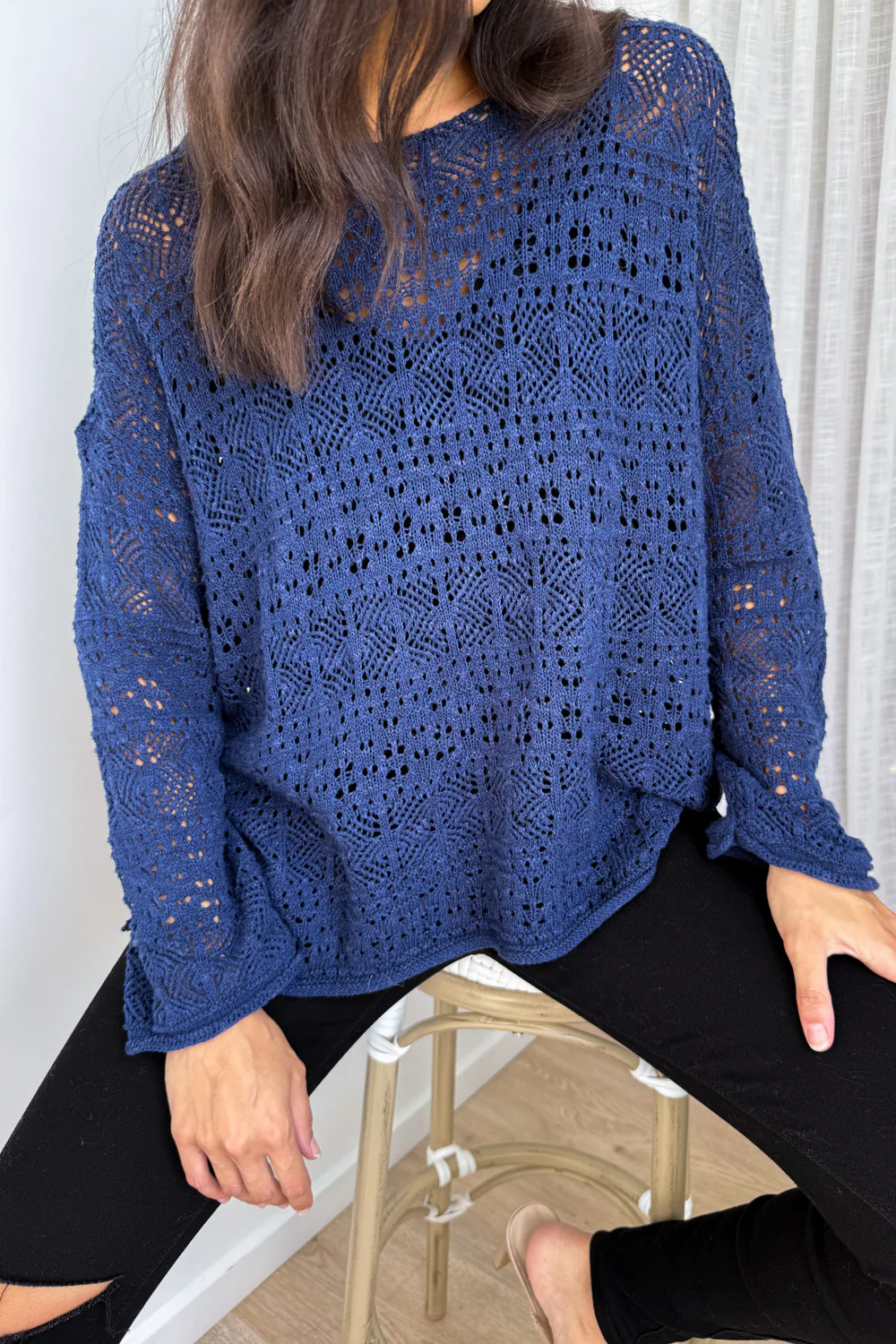 Taylah Knit - Navy - Image 10