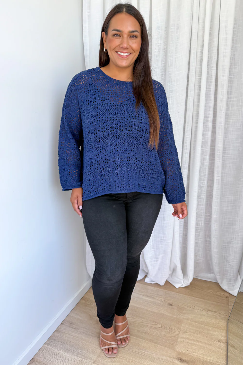 Taylah Knit - Navy - Image 15