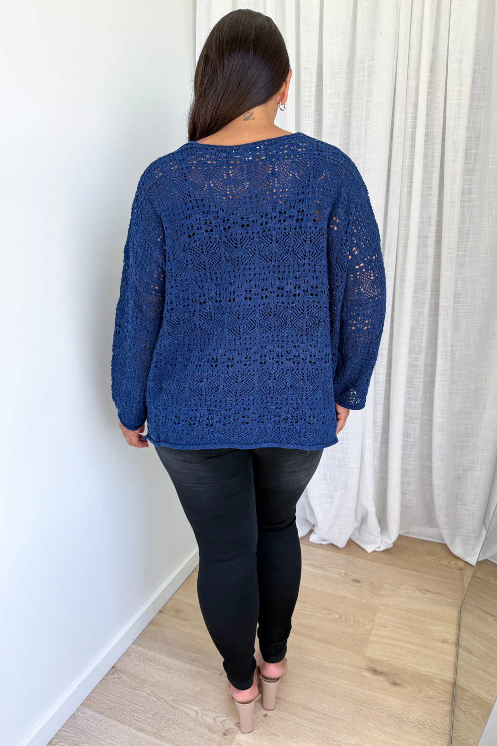 Taylah Knit - Navy - Image 17
