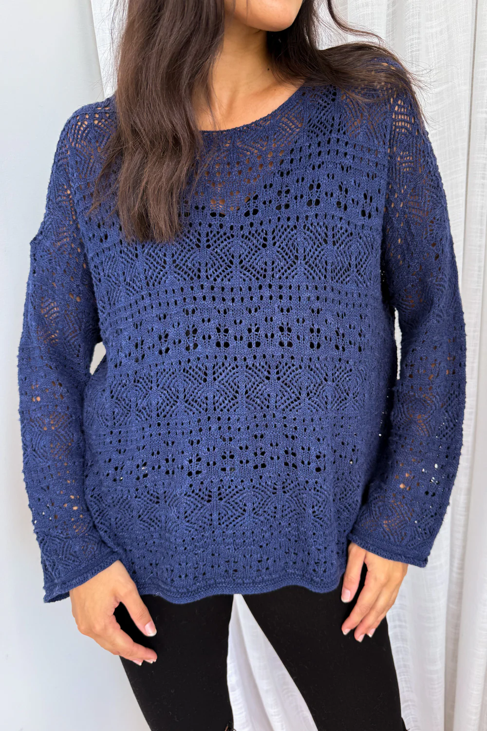Taylah Knit - Navy - Image 5
