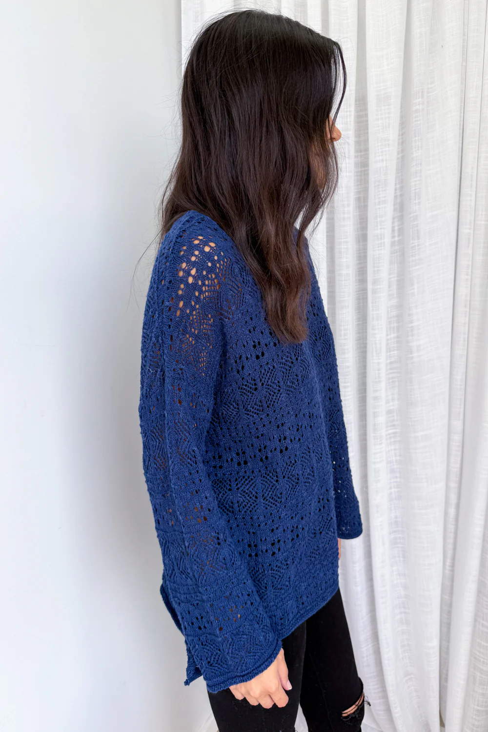 Taylah Knit - Navy - Image 8