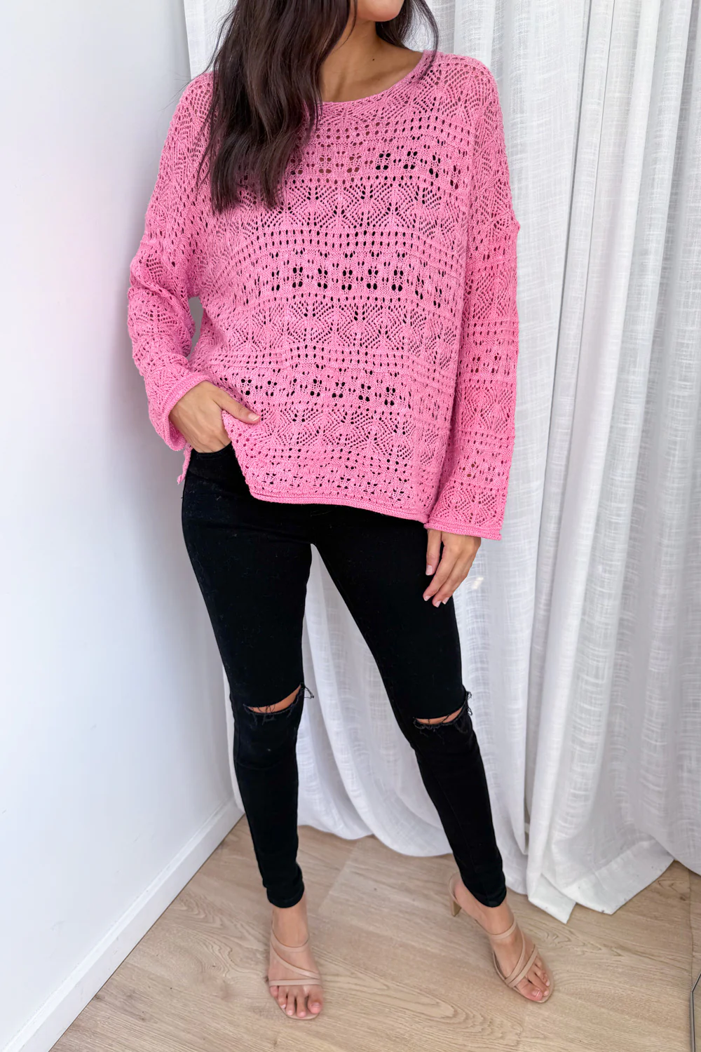 Taylah Knit - Pink - Image 3