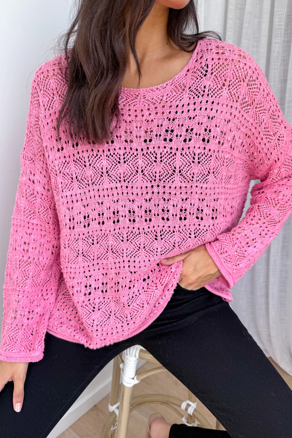 Taylah Knit - Pink - Image 9