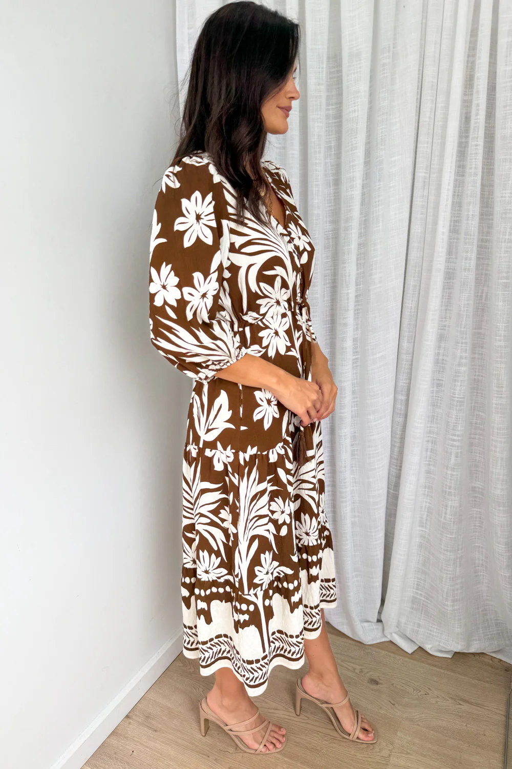 Tessa Dress - Chocolate Leaf - Image 4