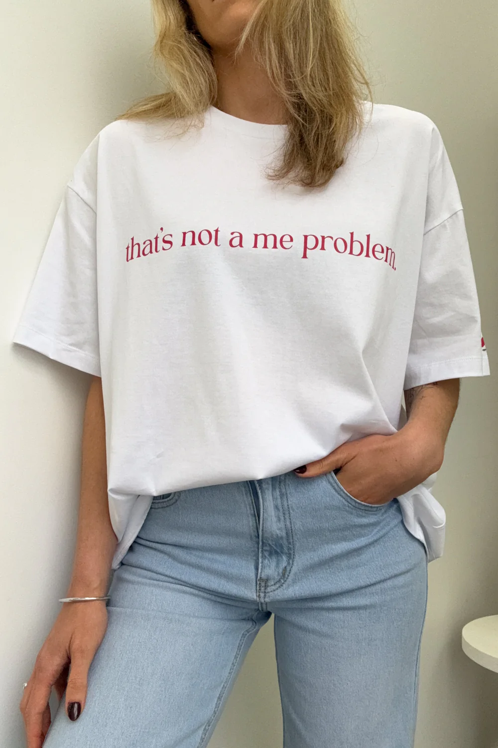 That's Not A Me Problem Oversized Tee - Image 3