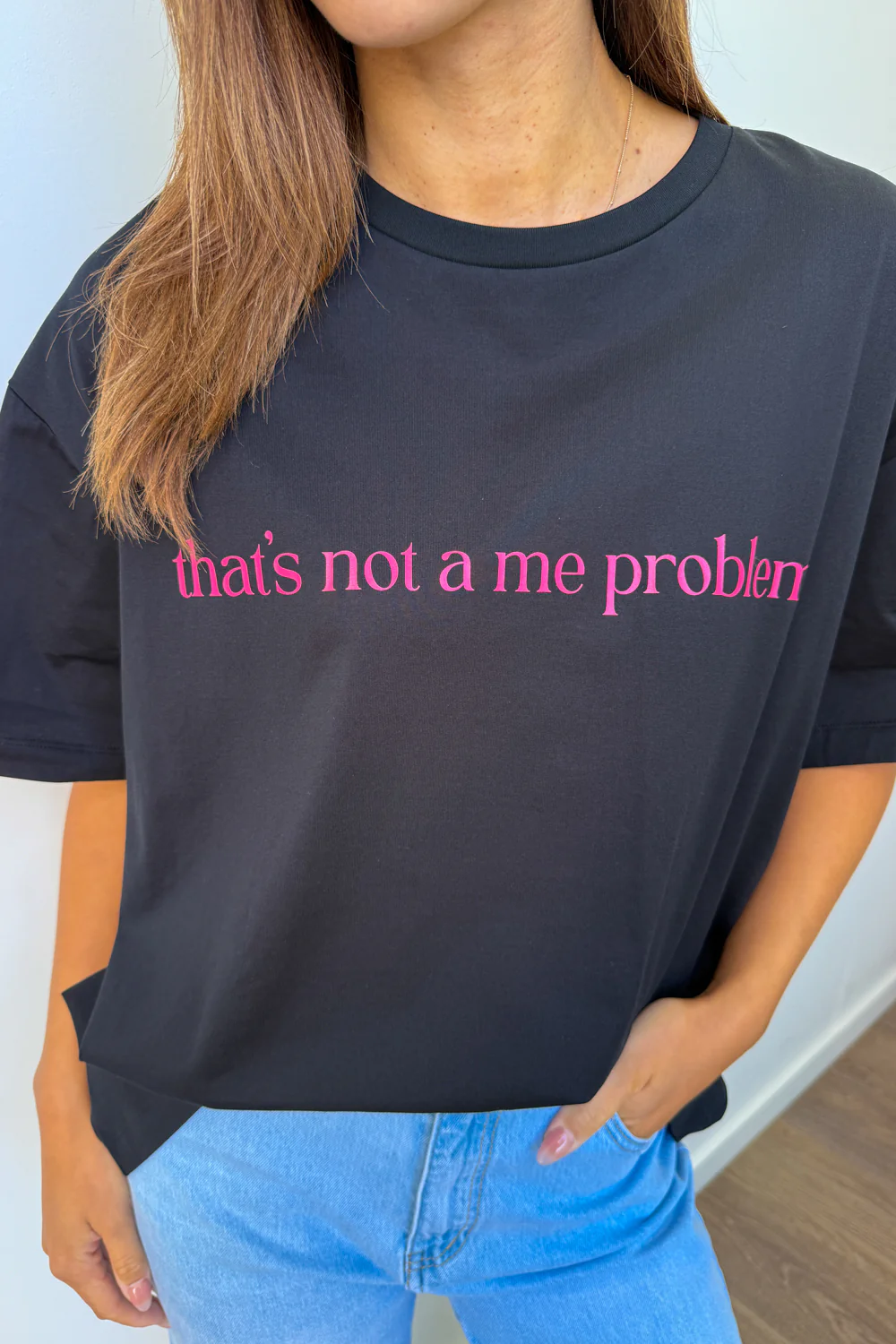 That's Not A Me Problem Oversized Tee - Image 4