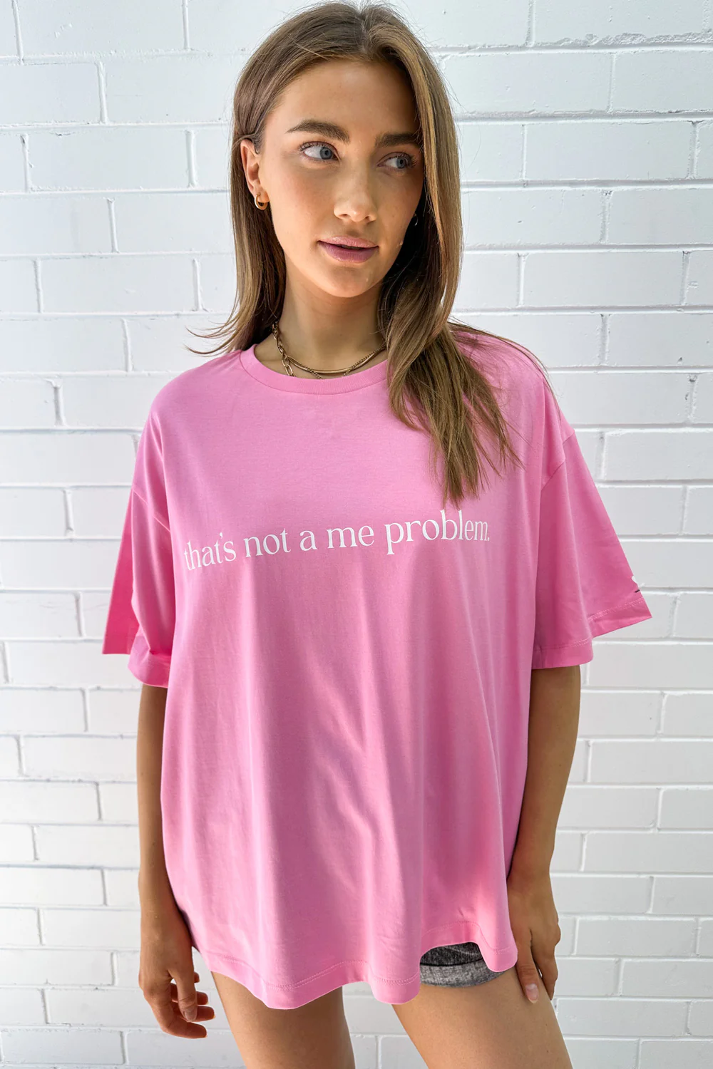 That's Not A Me Problem Oversized Tee - Image 40