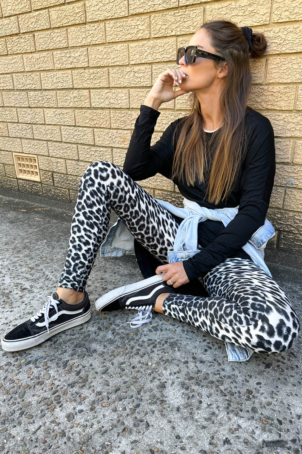 The Best Tights Ever - Grey Leopard - Image 11