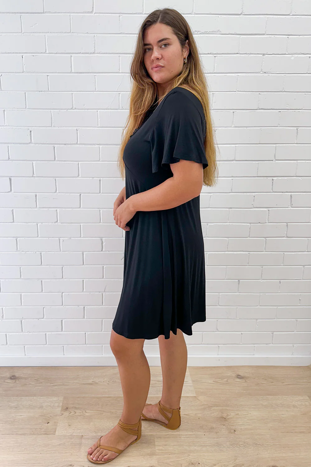The Comfiest Lace Trim Nightie - Black - Image 14