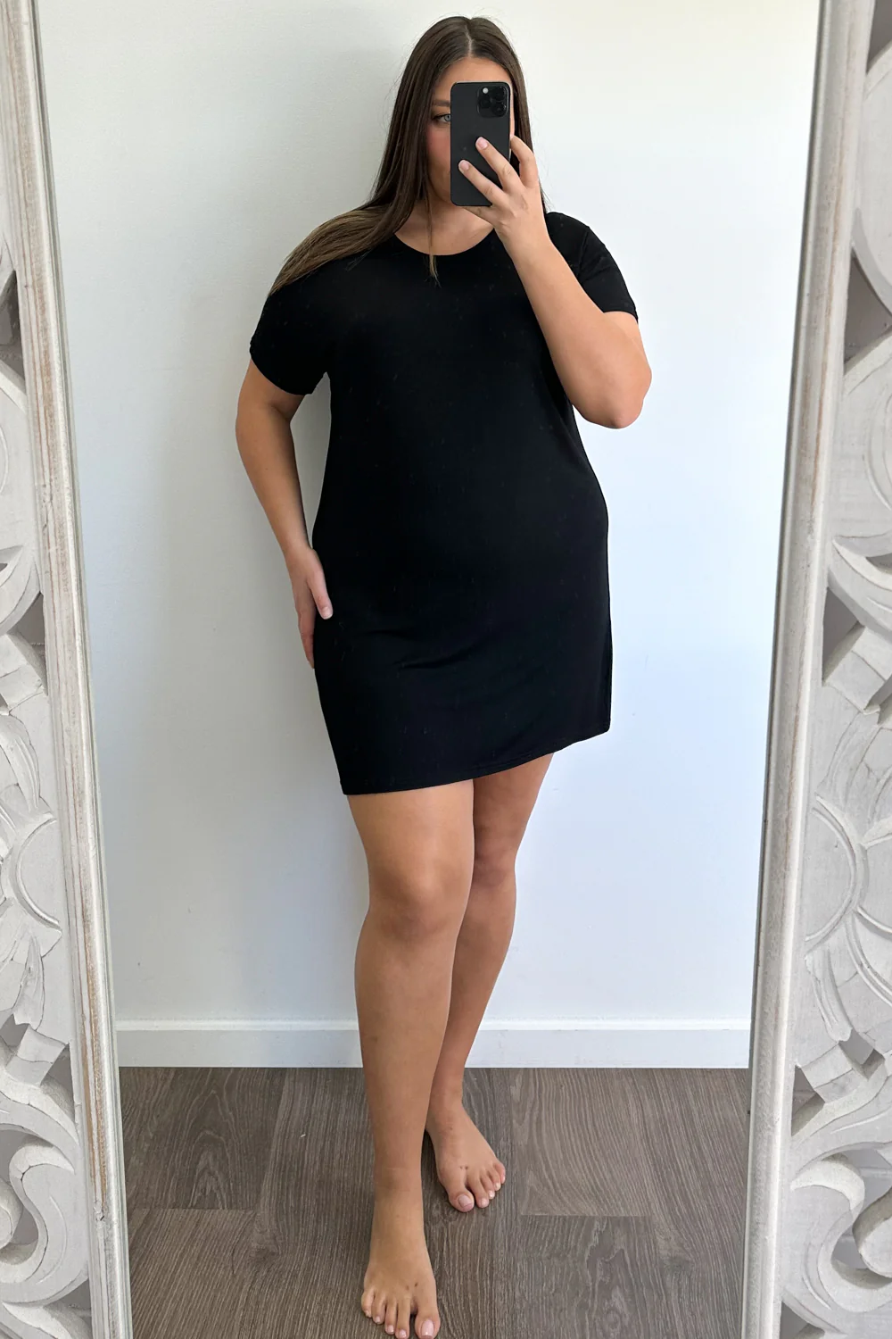 The Comfiest PJs Nightie - Black - Image 12