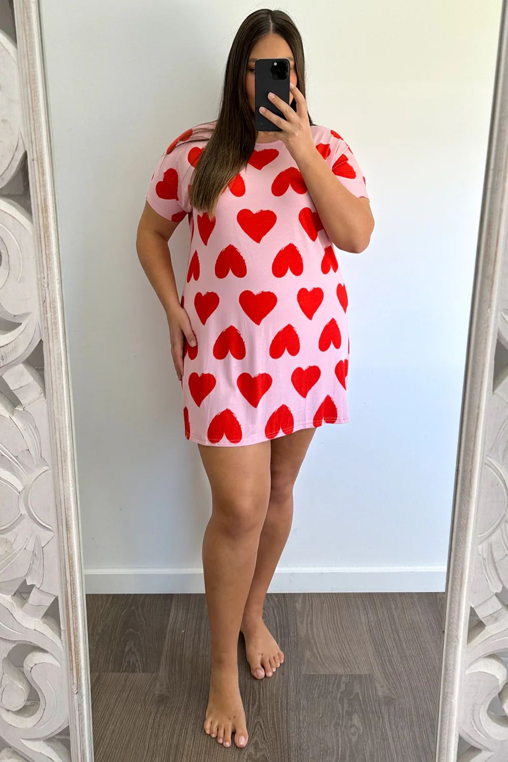 The Comfiest PJs Nightie - Red Hearts - Image 11