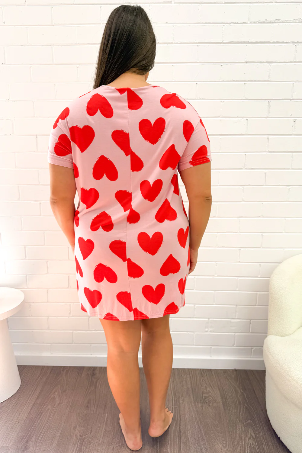 The Comfiest PJs Nightie - Red Hearts - Image 13