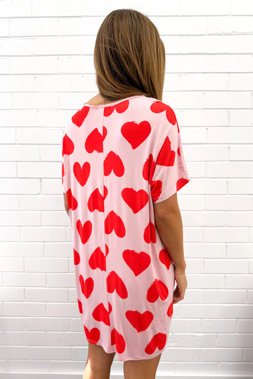 The Comfiest PJs Nightie - Red Hearts - Image 5