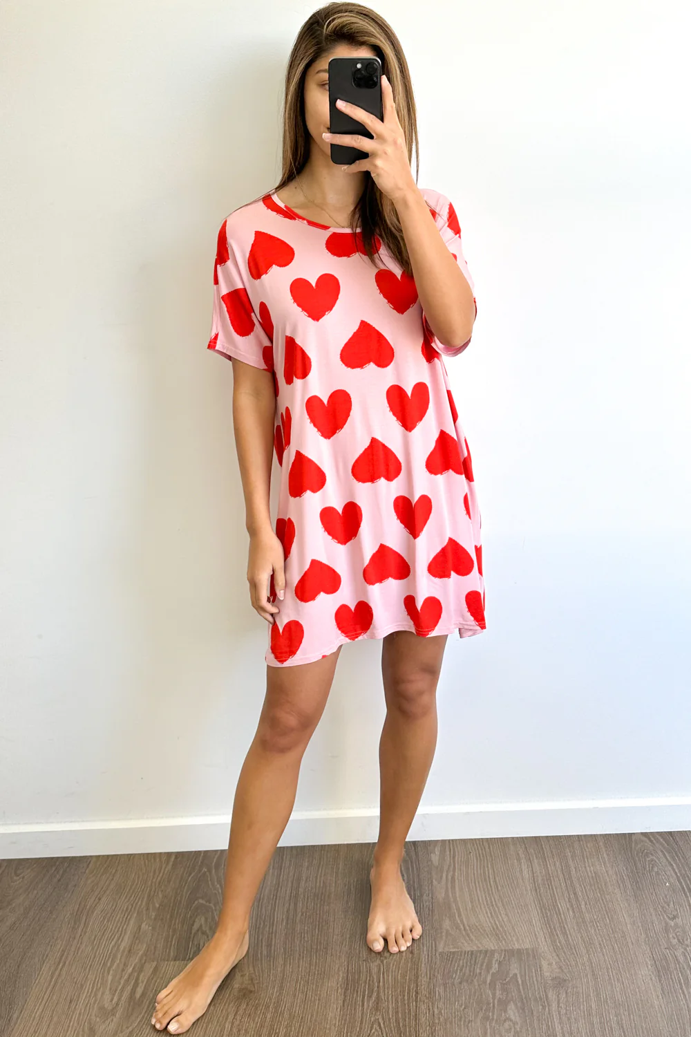 The Comfiest PJs Nightie - Red Hearts - Image 7