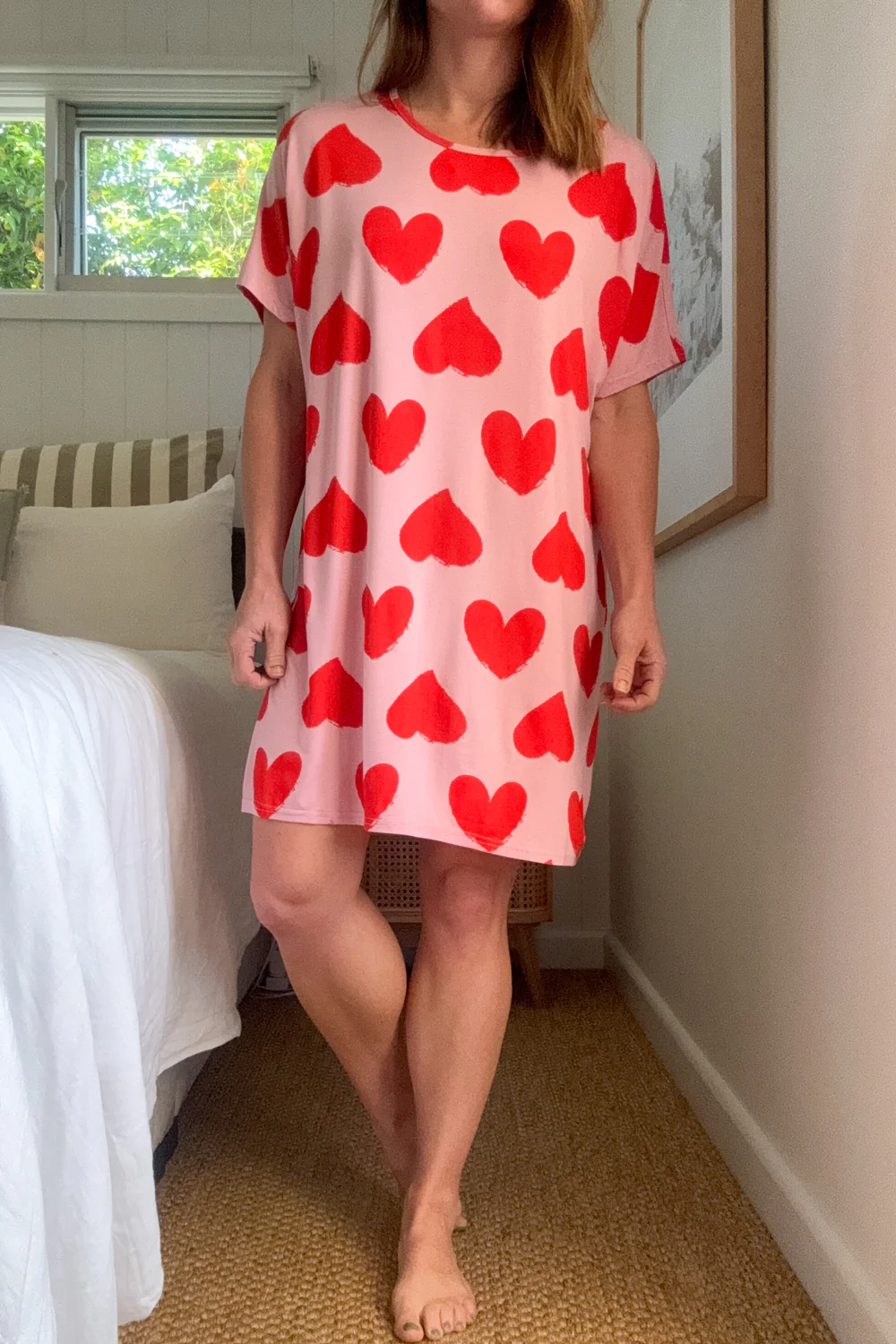 The Comfiest PJs Nightie - Red Hearts - Image 9