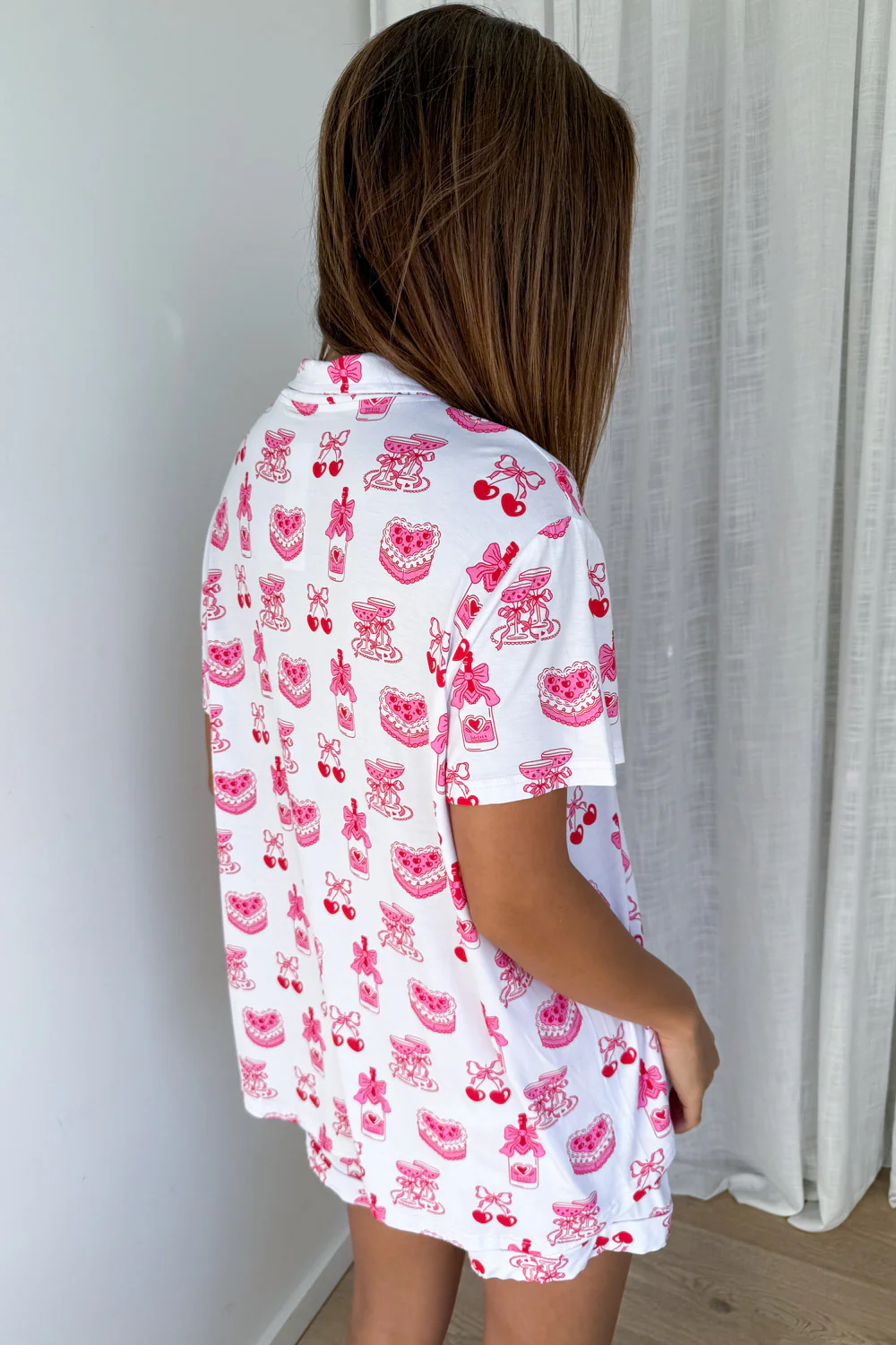 The Comfiest PJs Shirt & Short Set - Pink Print - Image 7