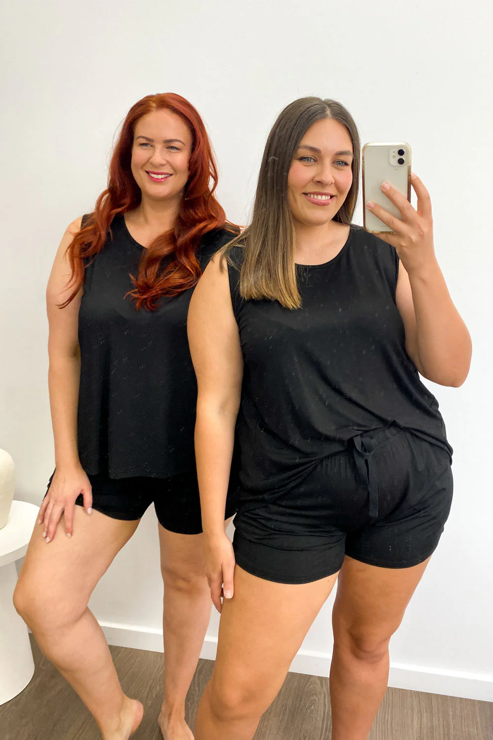 The Comfiest PJs Tank & Shorts Set - Black - Image 13