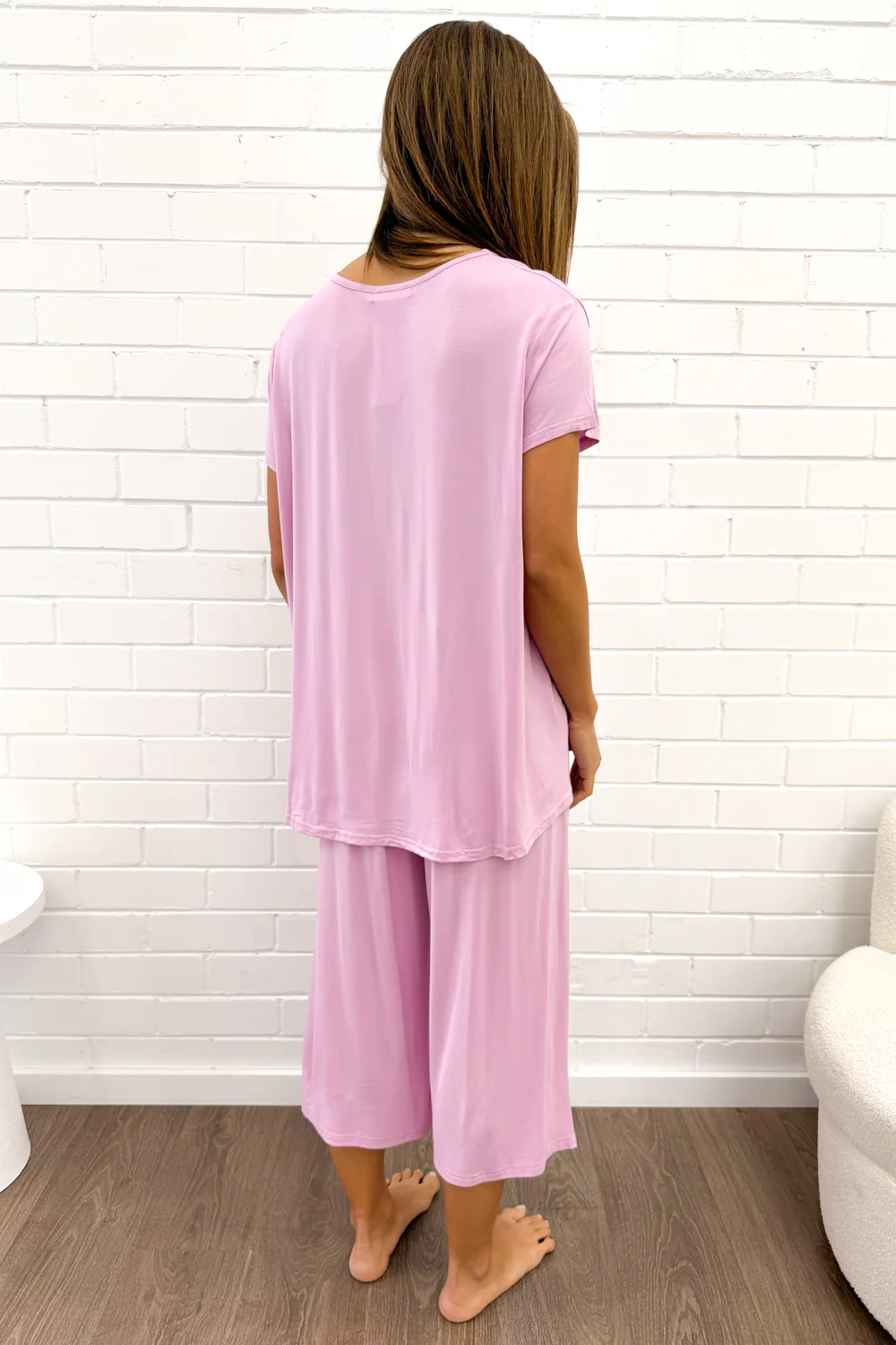 The Comfiest PJs Tee & Cropped Pants Set - Image 5