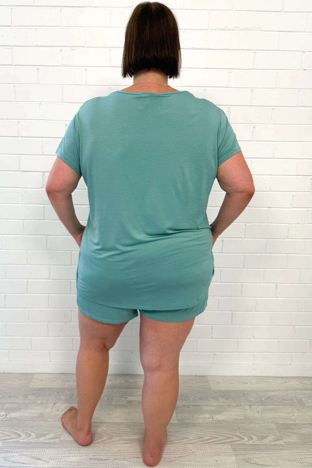 The Comfiest PJs Tee & Shorts Set - Duck Egg Blue - Image 9