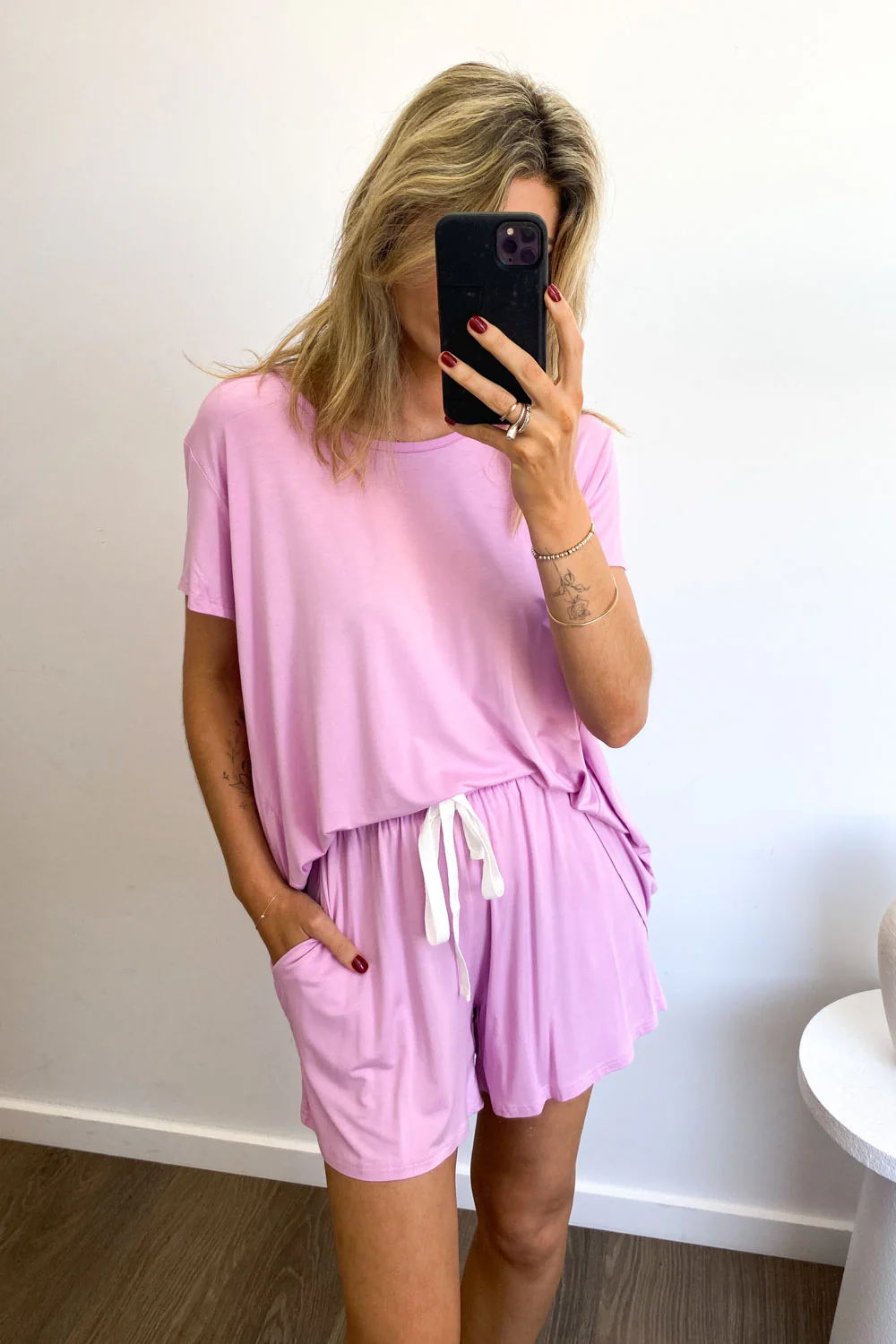 The Comfiest PJs Tee & Shorts Set - Fairy Floss - Image 8