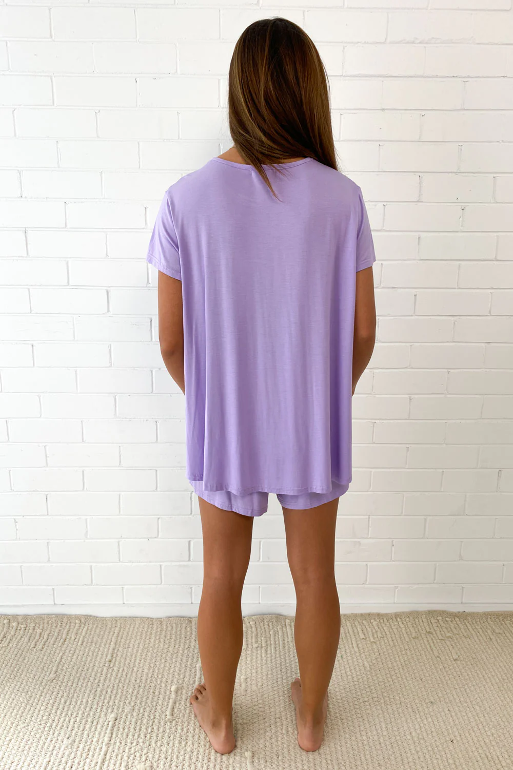 The Comfiest PJs Tee & Shorts Set - Purple Bubblegum - Image 8