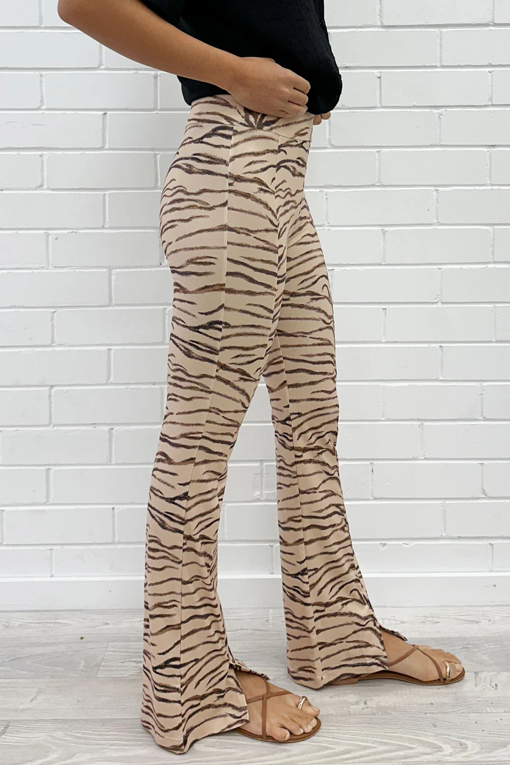 The Flarey Tights - Beige Zebra - Image 10
