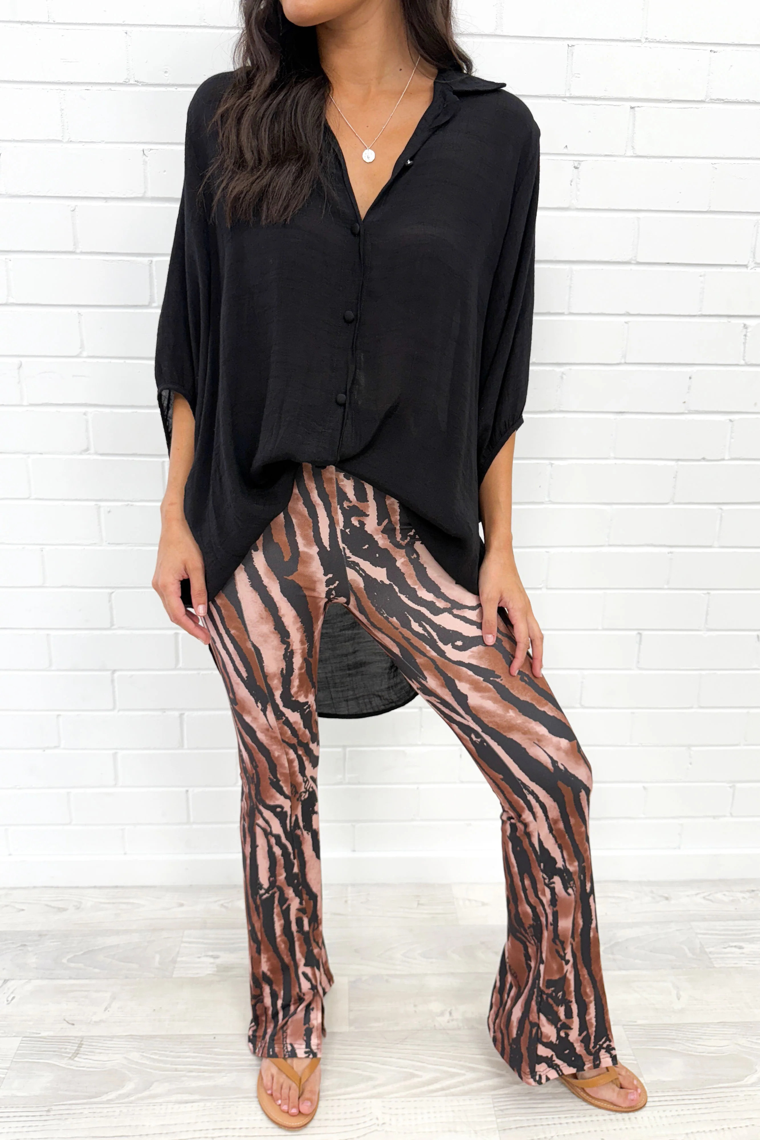 The Flarey Tights - Brown Camo - Image 3