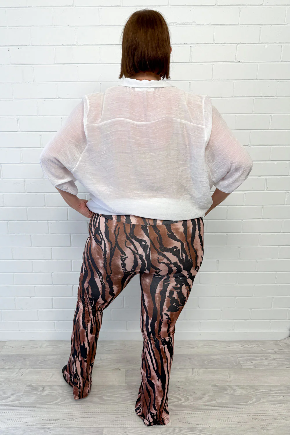The Flarey Tights - Brown Camo - Image 7