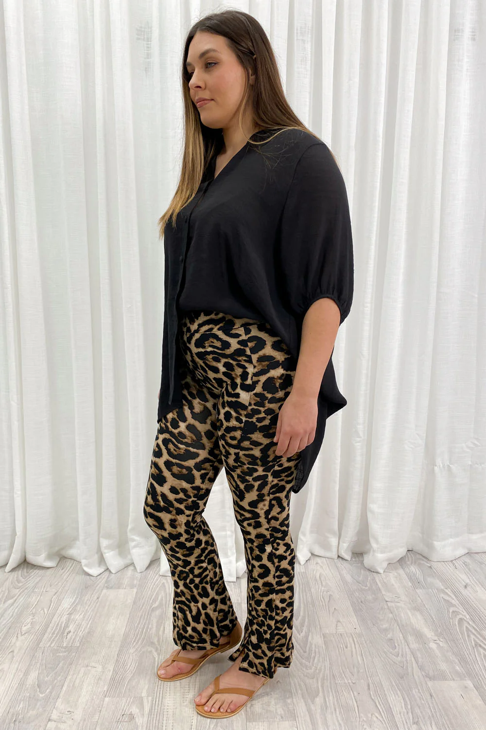 The Flarey Tights - Large Leopard - Image 12