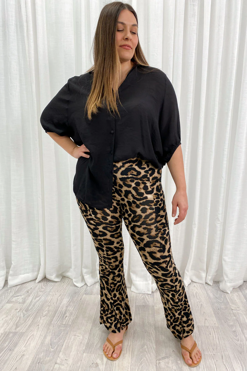 The Flarey Tights - Large Leopard - Image 15