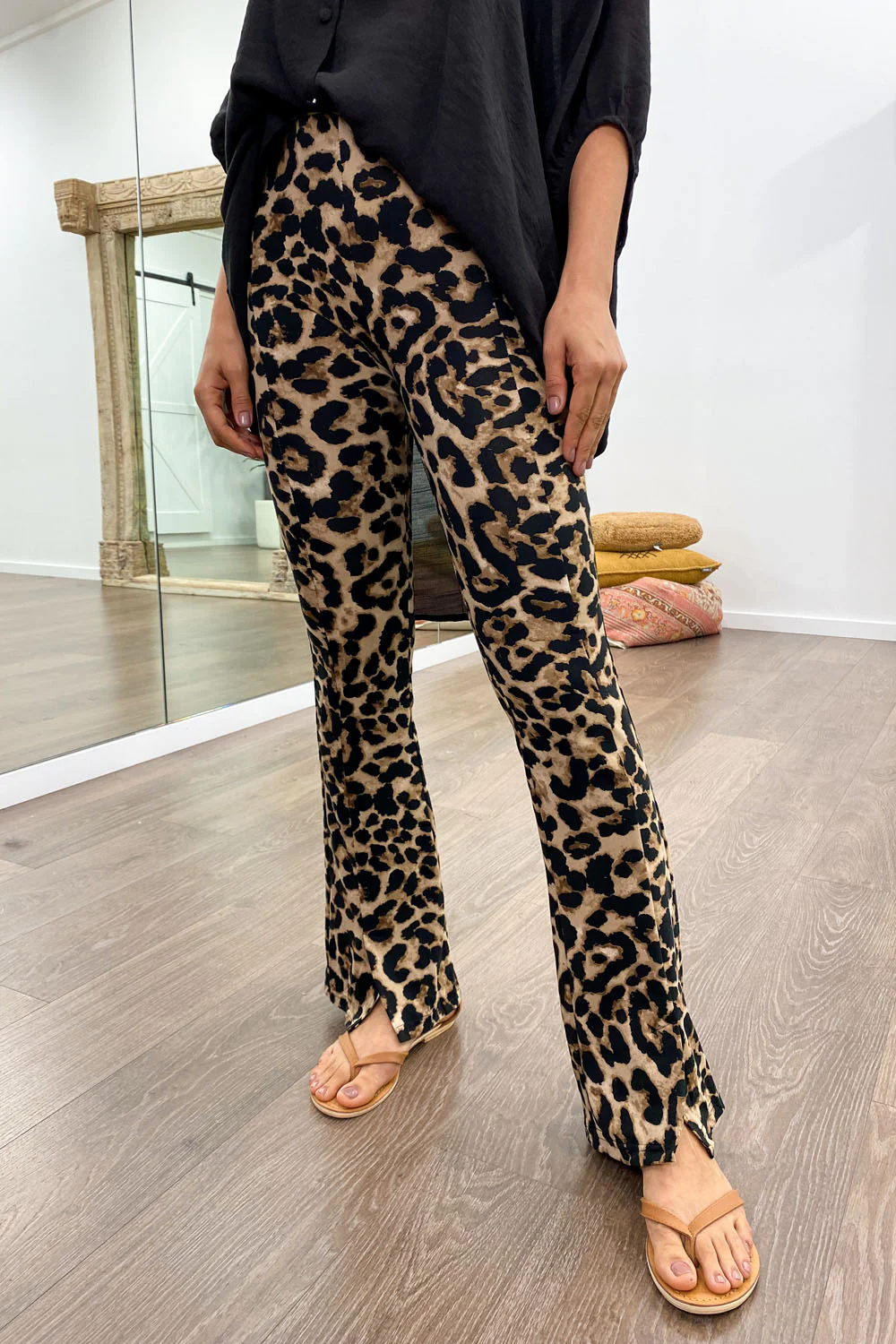 The Flarey Tights - Large Leopard - Image 2