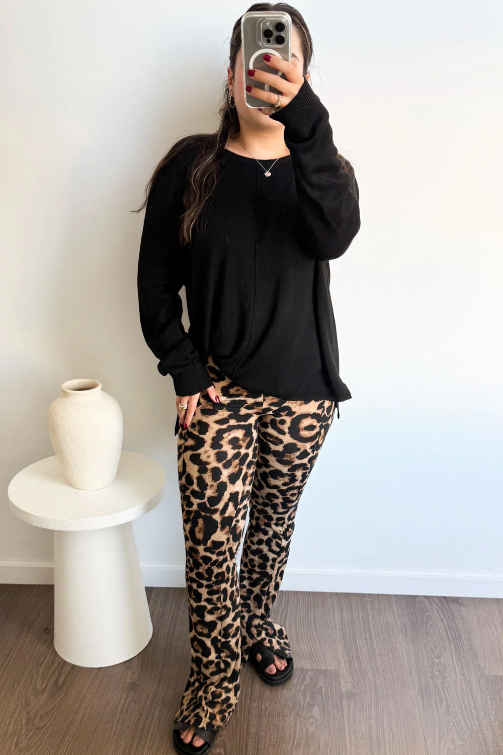 The Flarey Tights - Large Leopard - Image 7