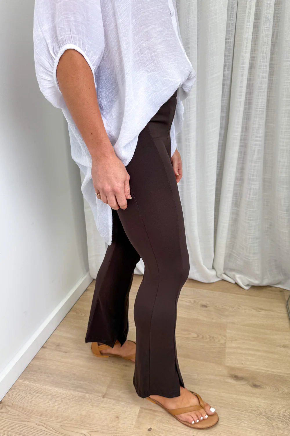 The Flarey Tights Petite - Chocolate - Image 4