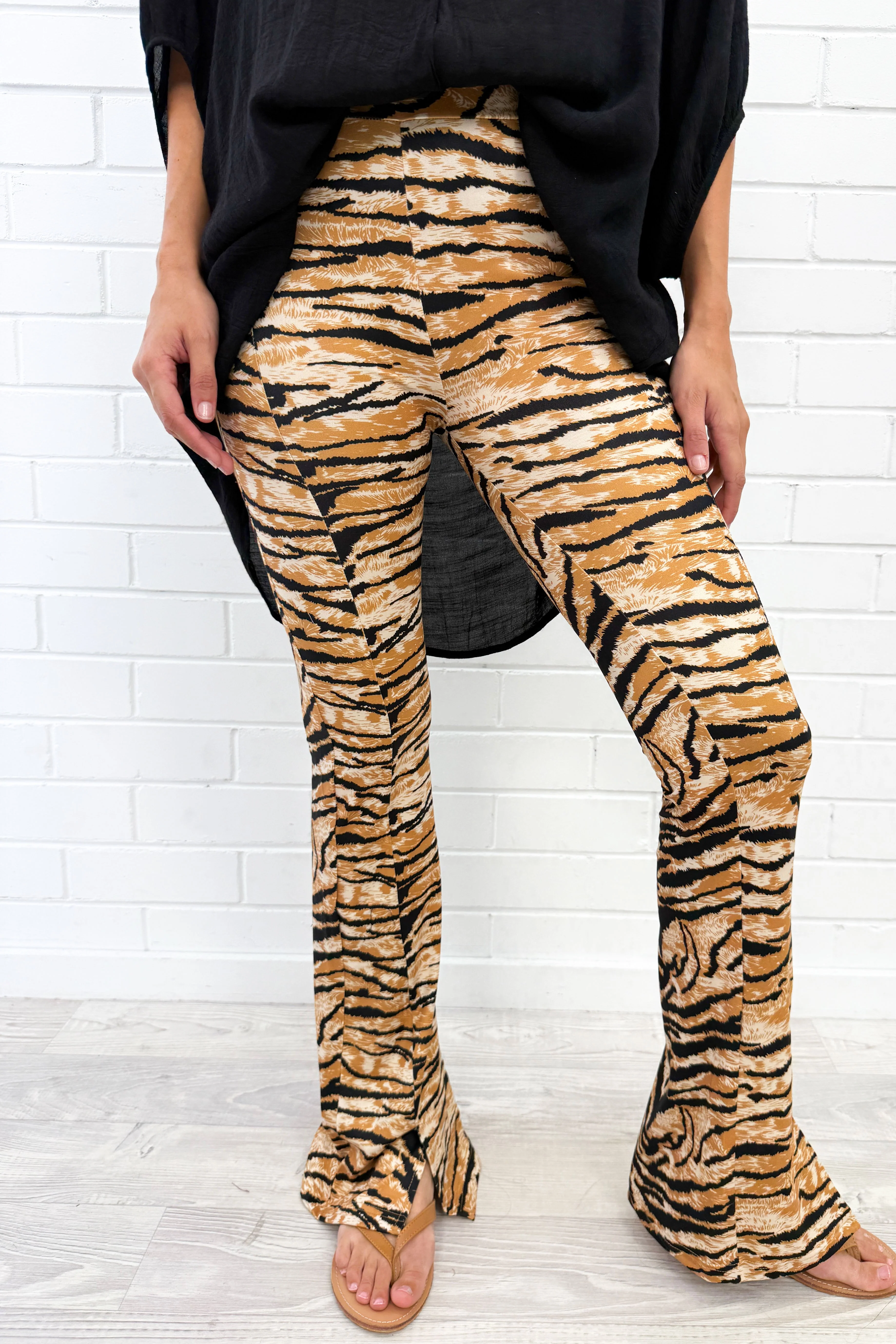 The Flarey Tights - Safari Stripe - Image 2